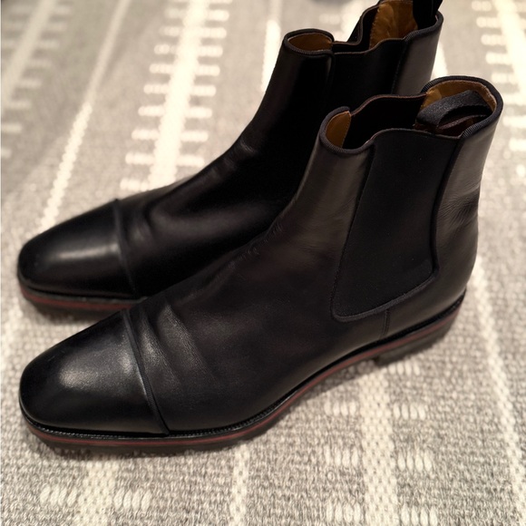 Men’s Christian Louboutin Melon Leather Chelsea Boot - Picture 2 of 4